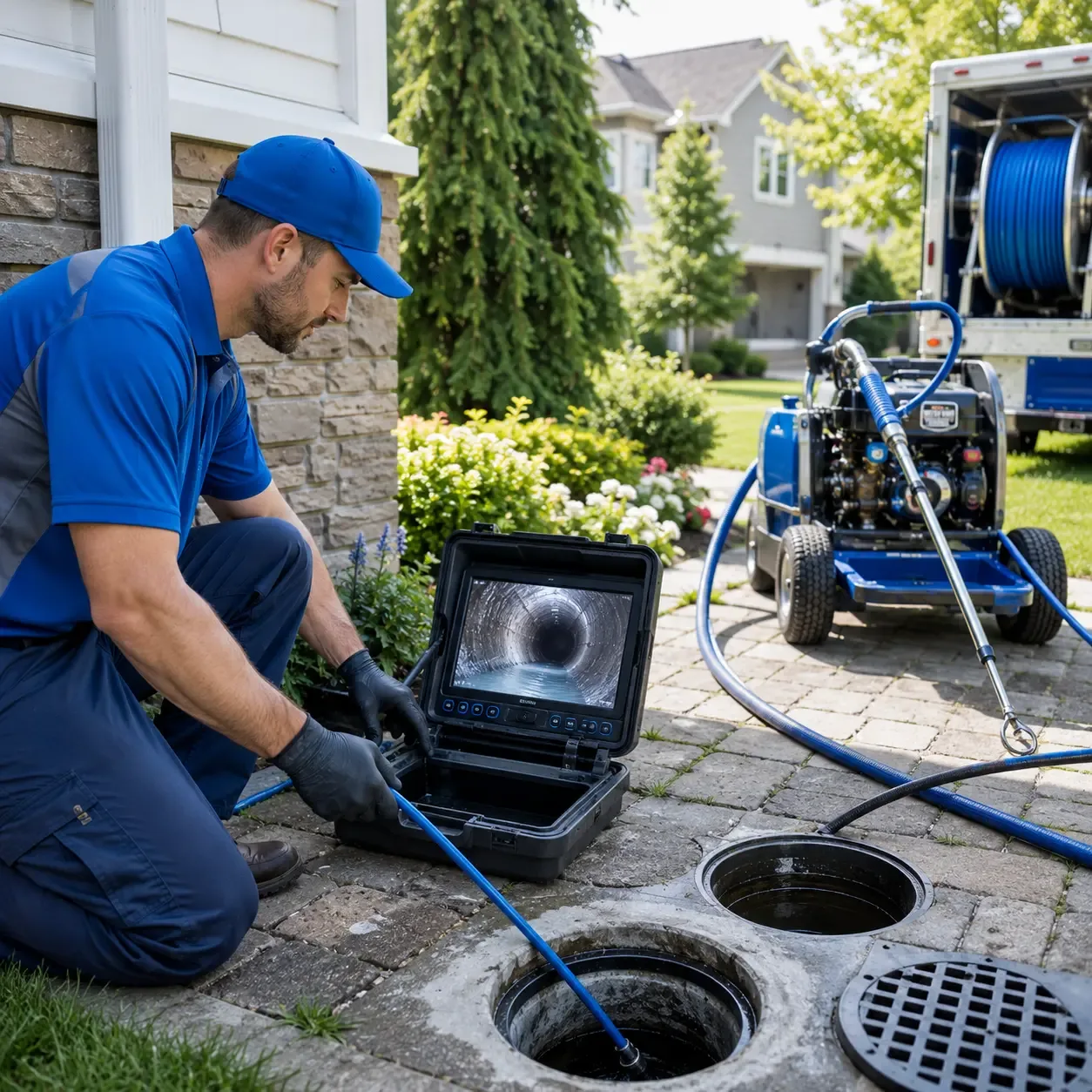 Outdoor drain cleaning professionals serving Lawrenceburg, KY